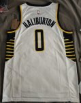 Maillot de Basket #0 Haliburton Pacers Blanc